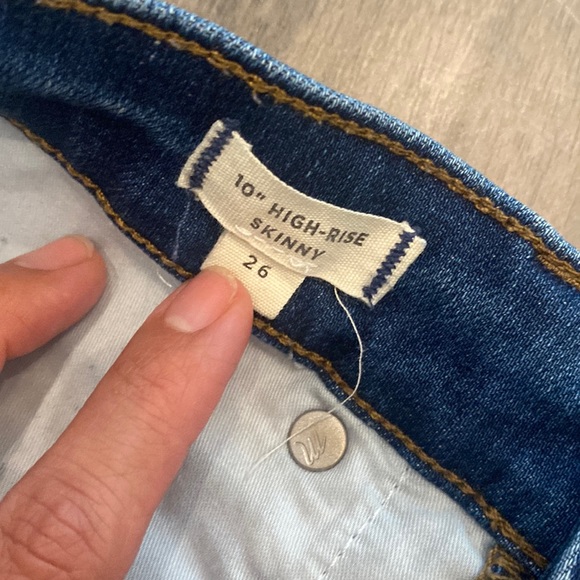 Madewell‎ 10”High Rise Skinny Jeans Womens Size 26 - Picture 4 of 12